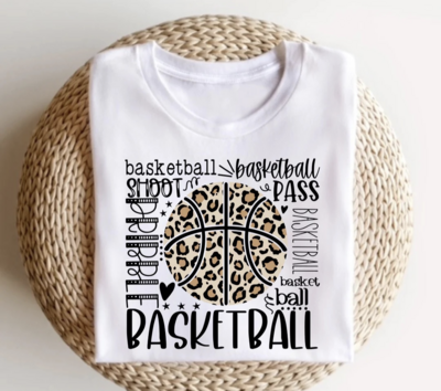 Leopard Basketball Graphic Tee