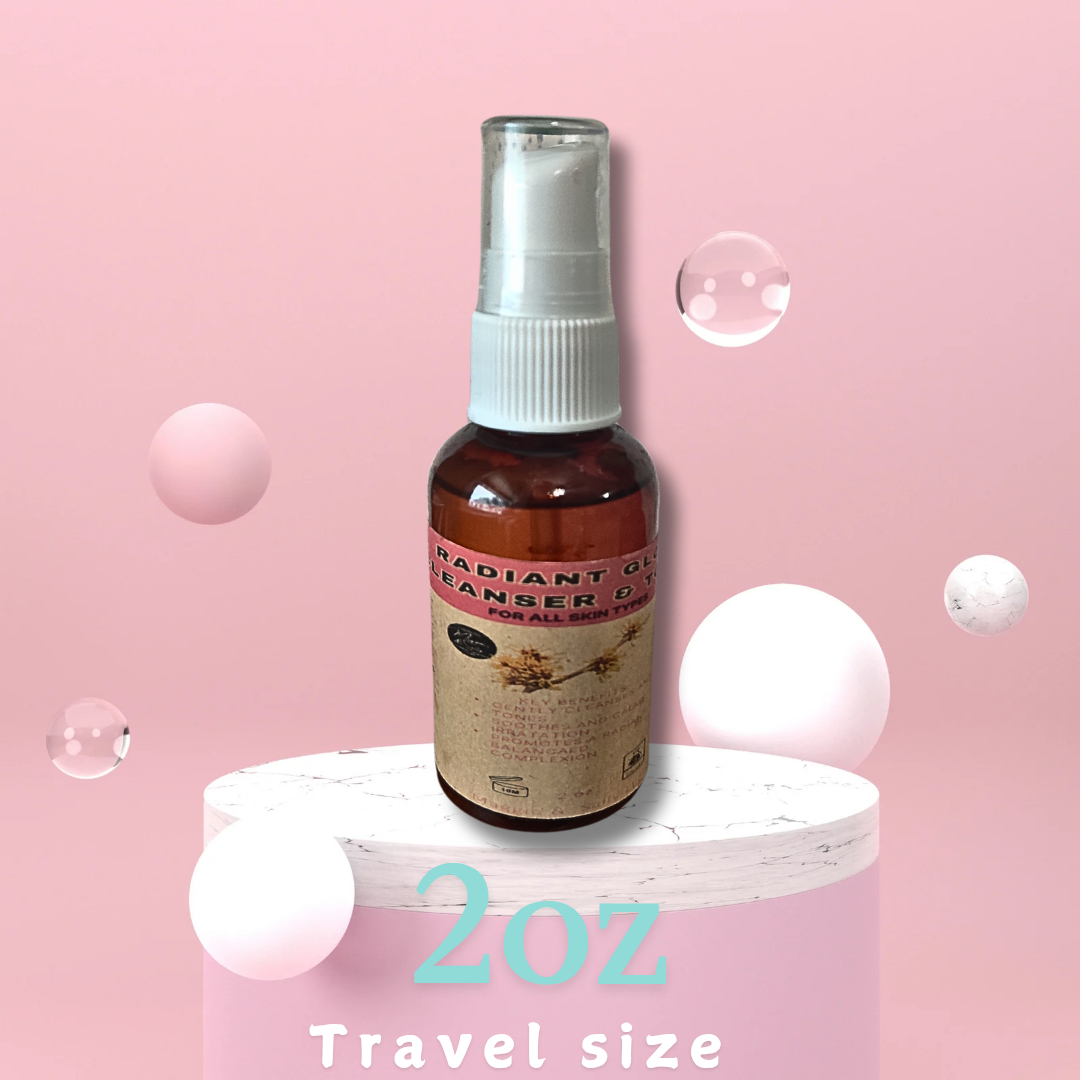 Radiant Glow Face Cleanser + Toner 2oz