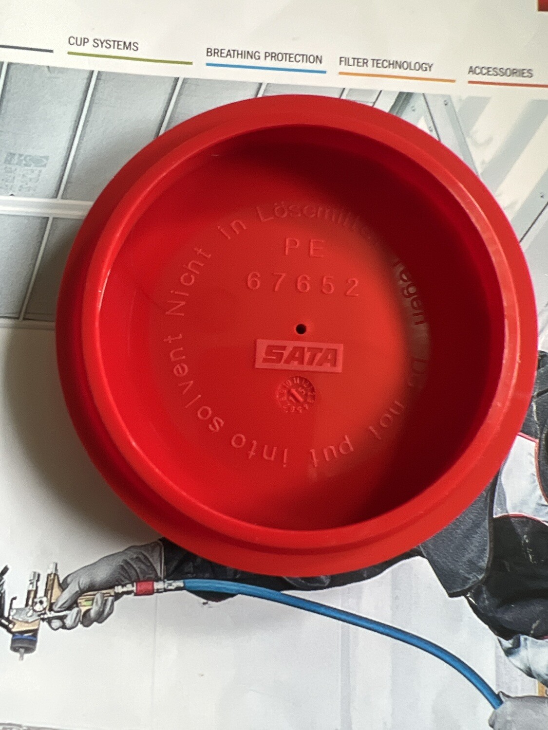 SATA JET Aluminum Cup Lid 71555 for .75/1.0L liter cups (1~Lid with free shipping)