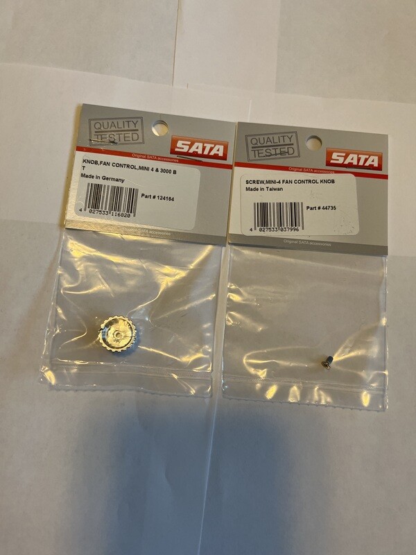 SATA JET 4/3000 Fan Control Knob and Screw