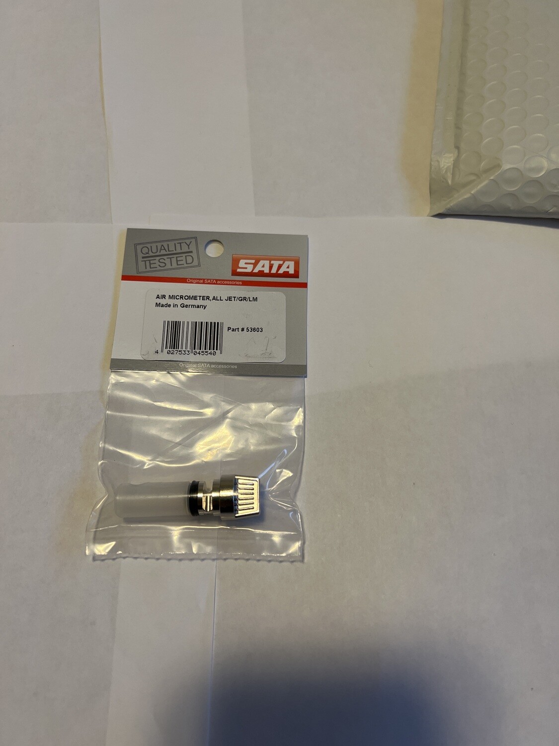 SATA JET AIR MICROMETER REPLACEMENT ALL LM/GR, JET B, JET90, JET90/2, NR92/NR95/NR2000