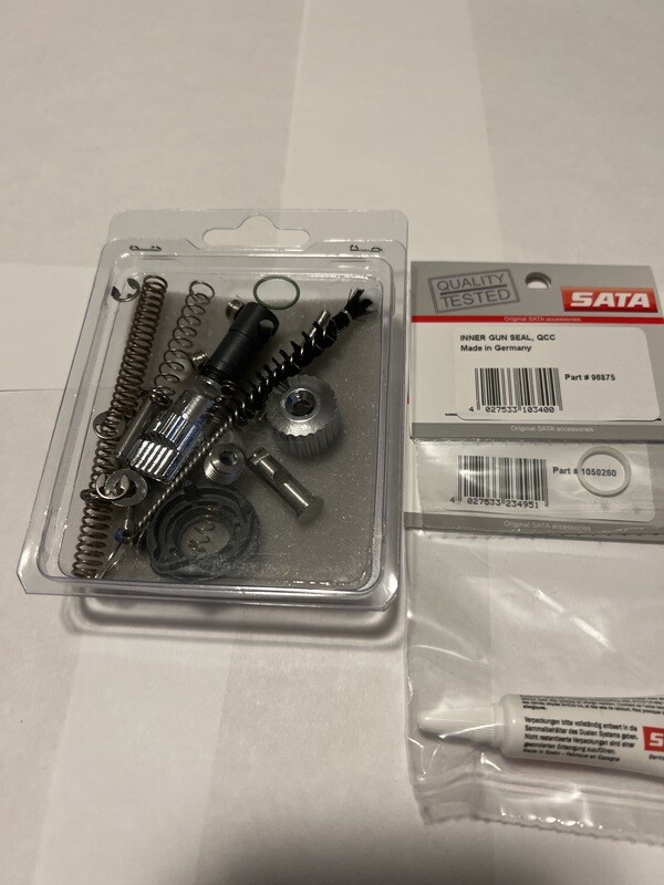 SATA Jet 5000B HVLP/RP Rebuild Kit with (2) additional items