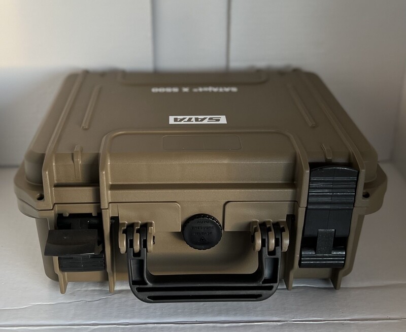 SATA Jet X5500 Tech Case 2-Gun With Rigid Insert &amp; X5500 Key Chain