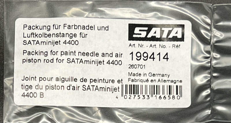 SATA Jet Needle Packing/Air Piston Service Set 199414