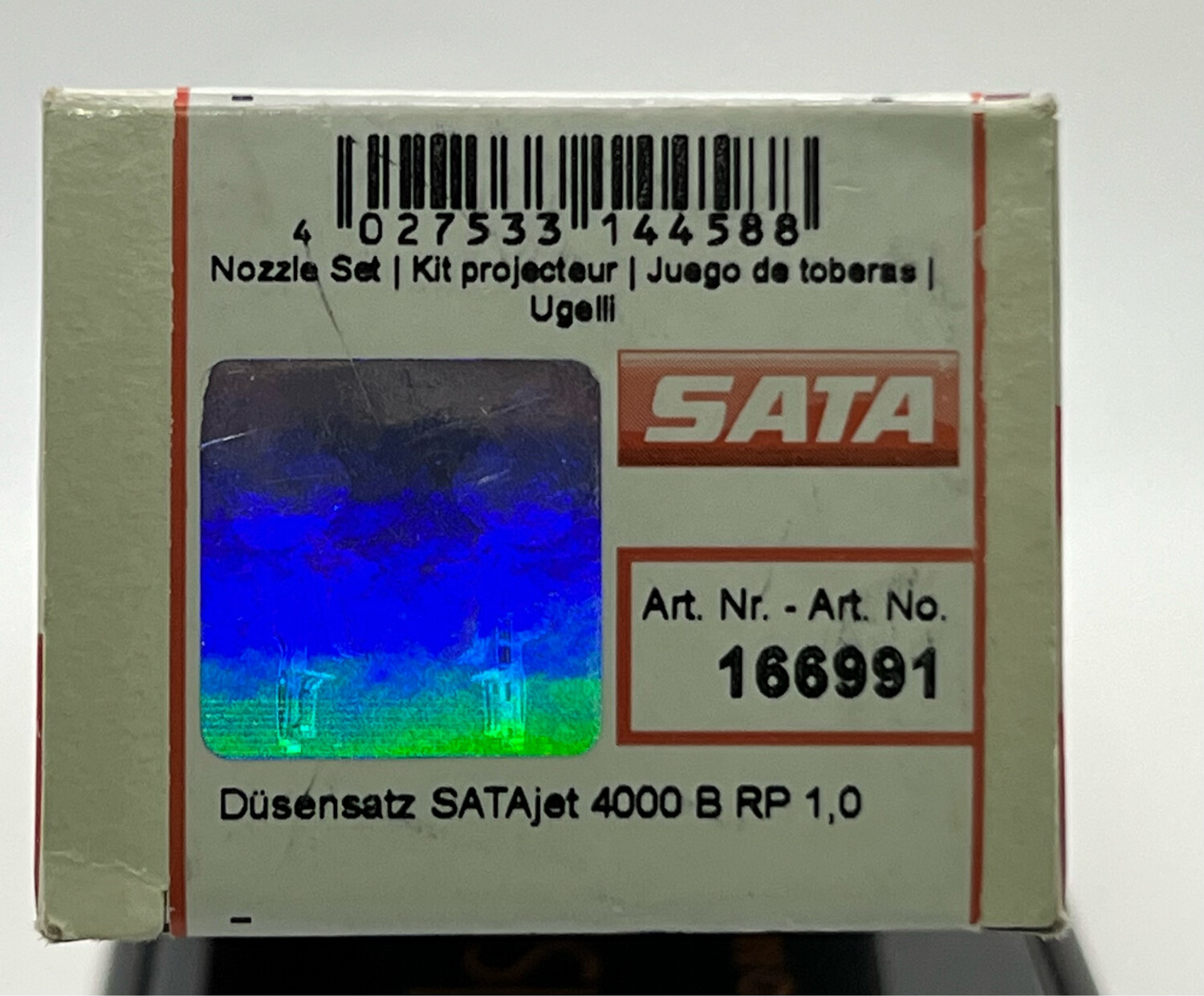 SATA Jet 4000B RP 1,0 Nozzle Set Item# 166991