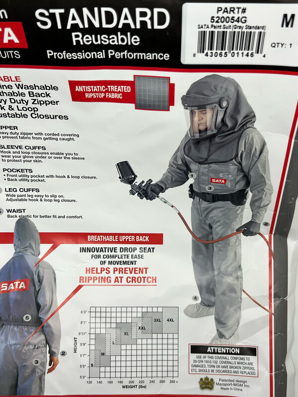 SATA Pro Reusable Paint Suit (Medium)