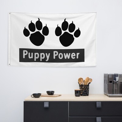 Puppy Power Flag