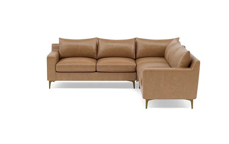Sloan Leather 4-Seat Cornor Sectional Sofa