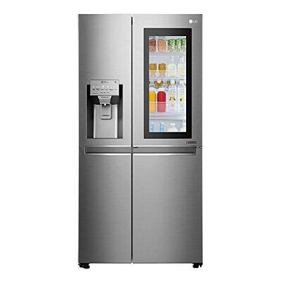 Stainless steel refrigerator with freezer