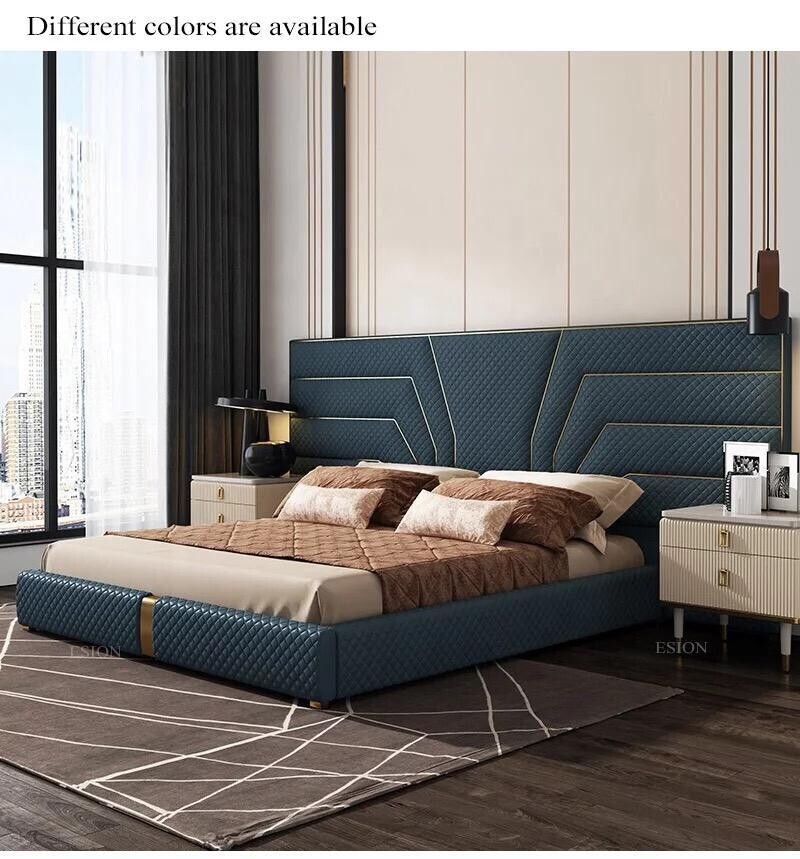 High Quality Leather Bed