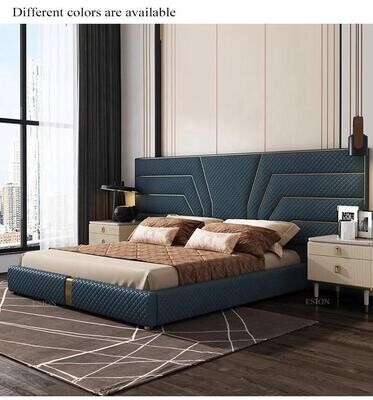 High Quality Leather Bed