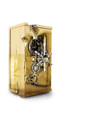 Millionaire Luxury Safe in Silver with Stainless Steel