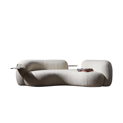 Luxury lamb velvet 3-seater sofa