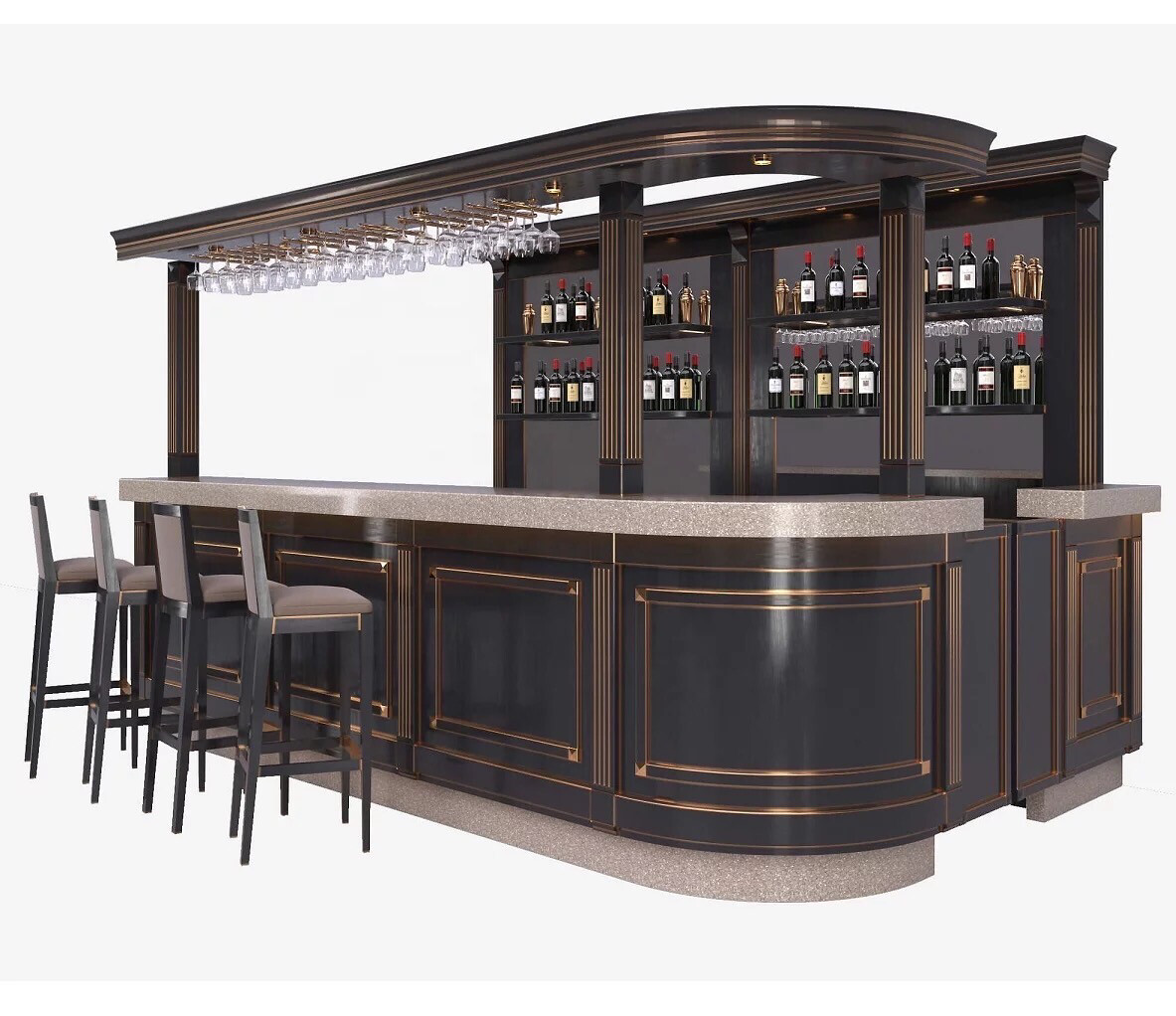 Luxury Lounge Bar Counter