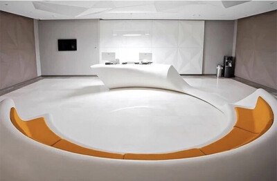 Luxury Artificial Stone Round office furnitures