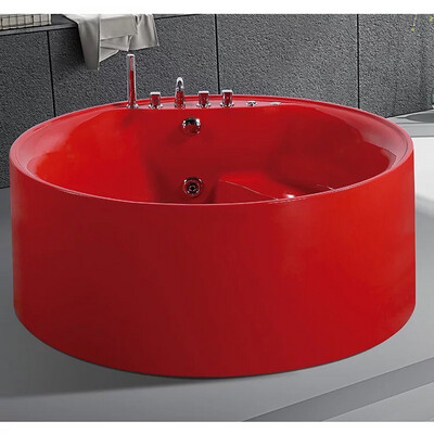 Luxury Round Red Stone Bathtubs