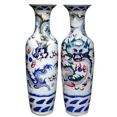 Colorful Painting Porcelain Large Vases