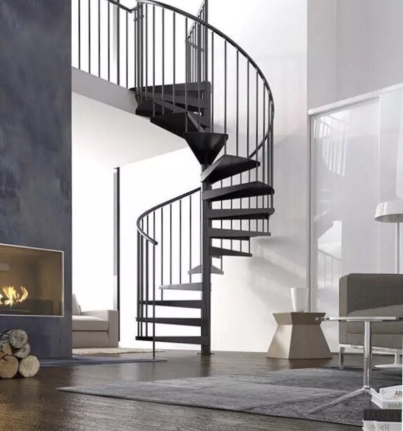 Quality Indoors Iron Spiral Steel Staircase