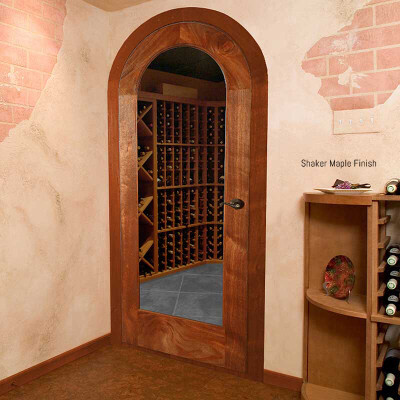 Quality Wine Cellar Door Full Glass Radius Arch 