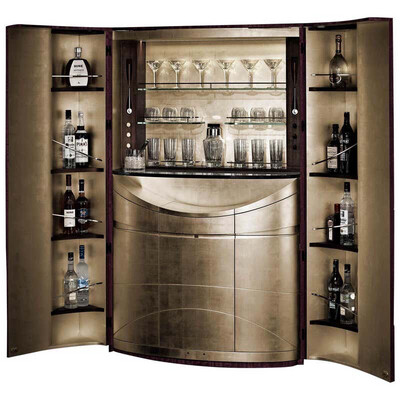 Luxury Tectonic Bar Cabinet