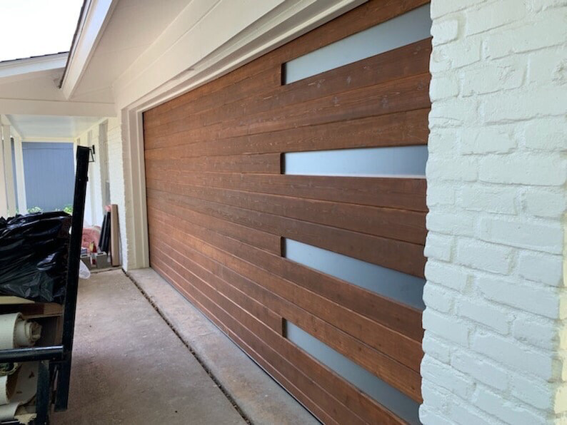 Quality Customizable Wooden Garage Door H13