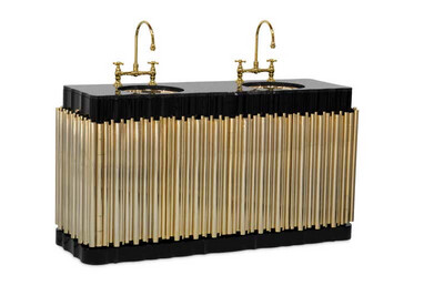 Symphony Washbasin Gold-Plated Brass