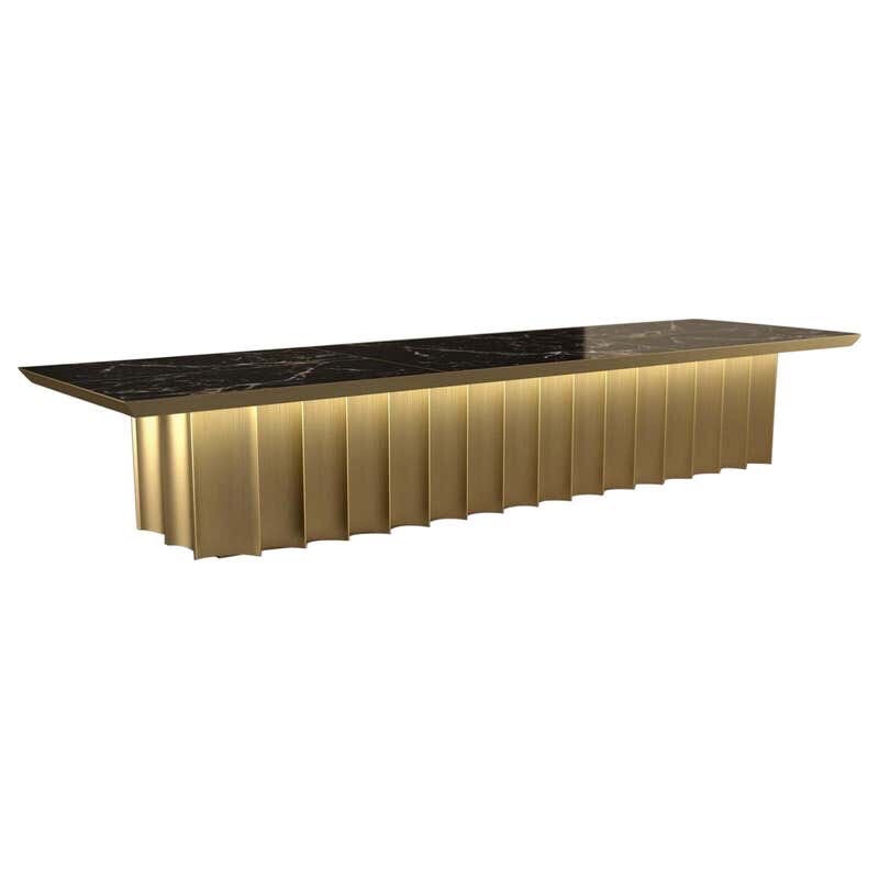 Modern Design Metal Brass Finishing Table 