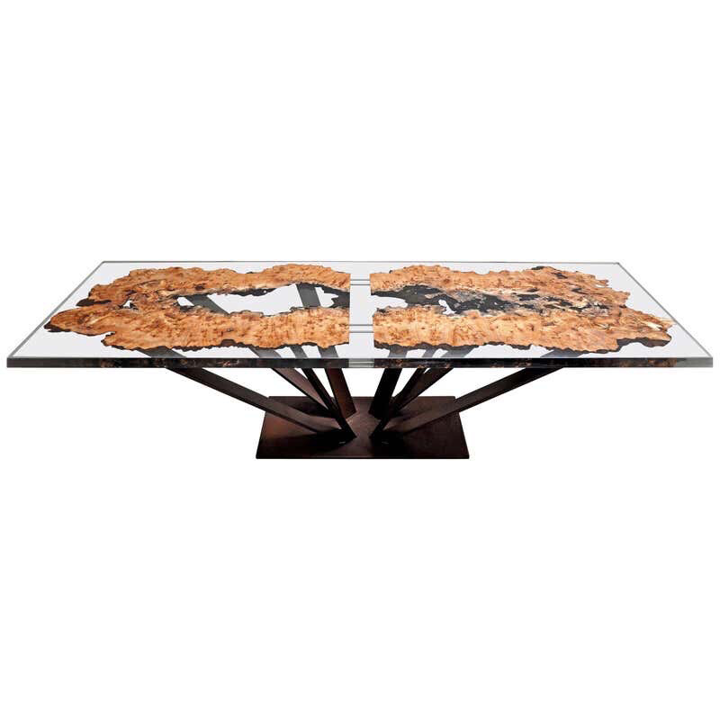 Cabins Modern Elm Wood Dining Table
