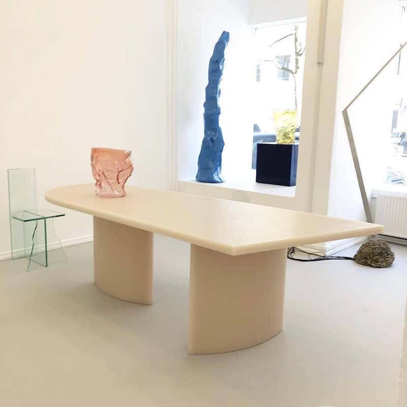 Modern Soap Series Resin Dining Table