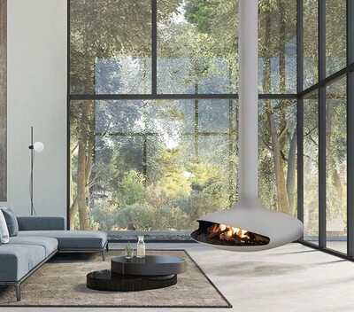 CabinsGate Modern (H4) Suspended Fireplace