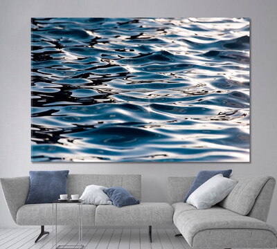 Modern Water Ripple Abstract Poster