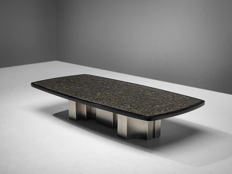 Coffee Table With Inlay of Marcasite