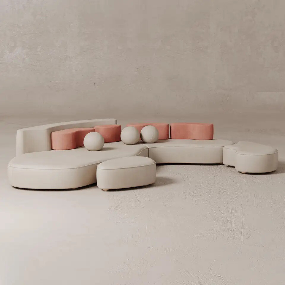 Modular Mood Sofa Cotton Velvet