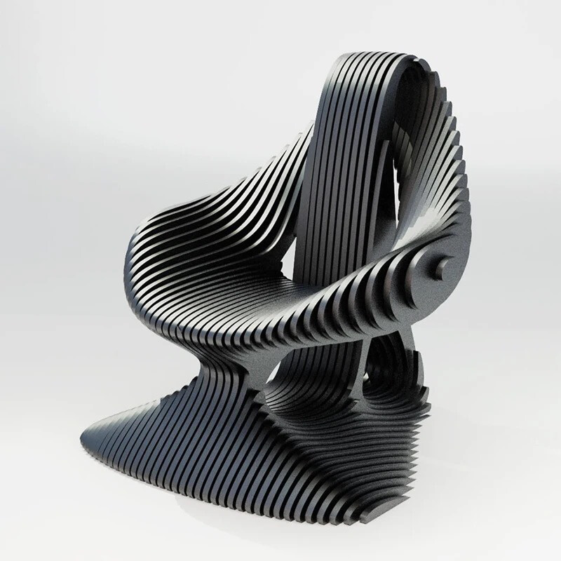 Luxurious Curved Leisure Chair