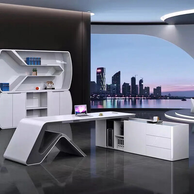 Solid Staff Desk With Drawer For CEO Office