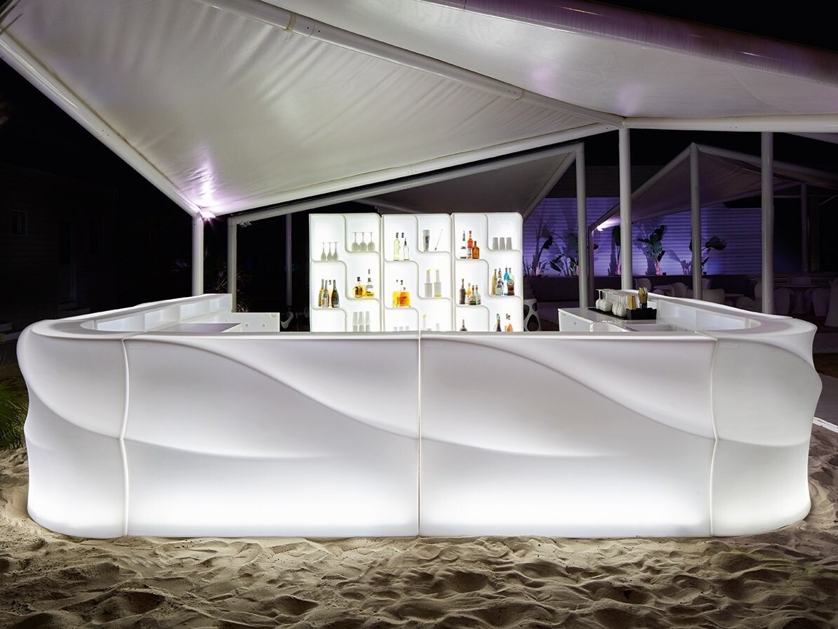 Modern Illuminated Poleasy® bar counter