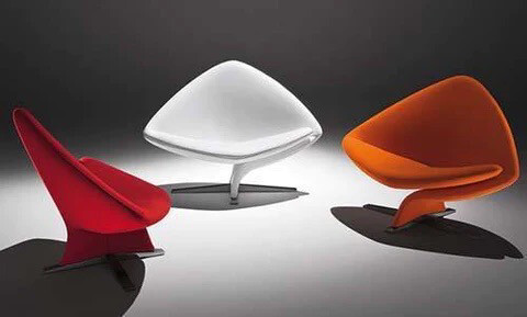 Modern Curved Lounge Chair