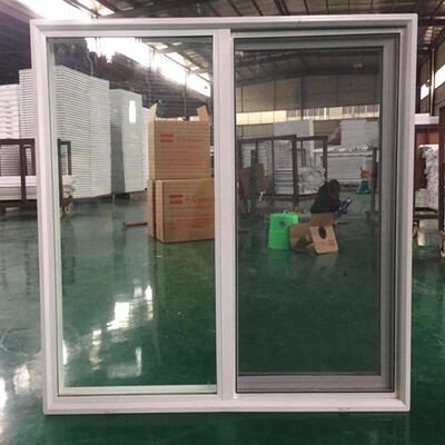PVC Single Tempered Glass sliding Window