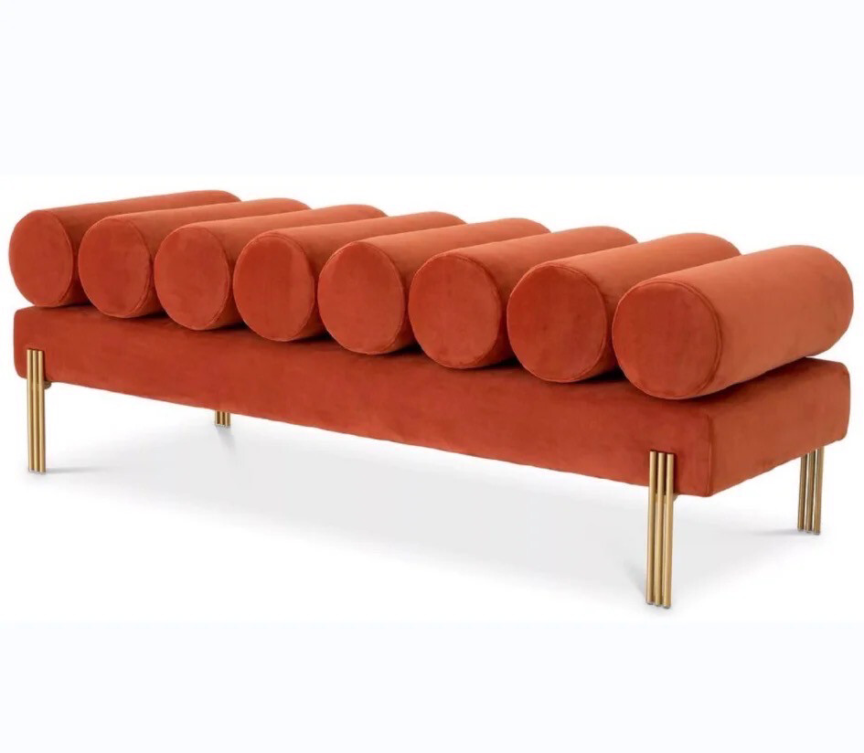 Luxury Quality Long Velvet Bench