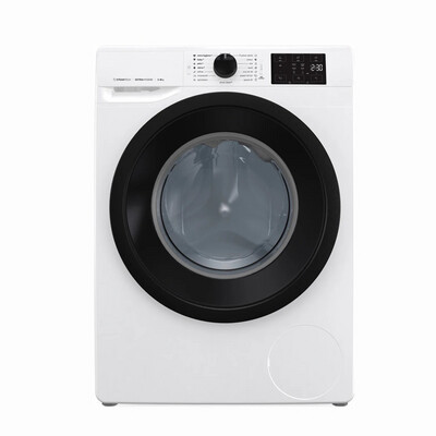 White Automatic Front Loading Washing Machine