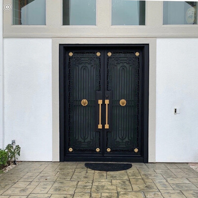 Security Iron Double Entrance Door HP12