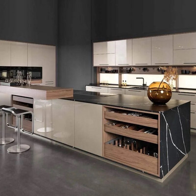 Classic Villa Stylish Design Kitchen Cabinet KL16