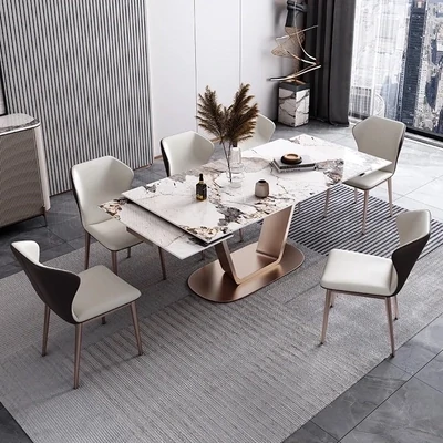 Luxury Slate Expandable Dining Table