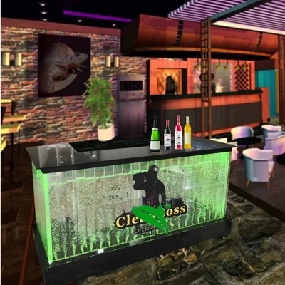 Customized Modern Movable LED Bar Counter