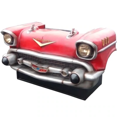 Industrial Vintage Head Car Shaped Table Bar Counter
