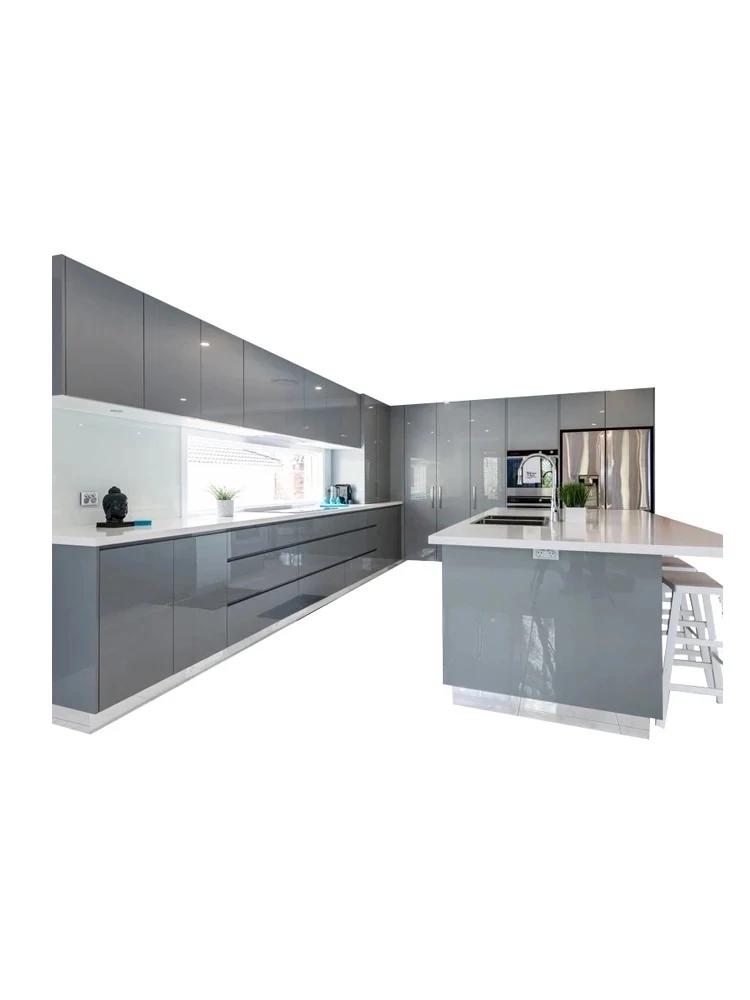 Modern Grey Glossy Uv Lacquer Cabinet CG11