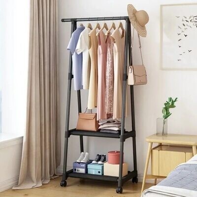 Multifunctional Triangle Household Pulley Clothes Racks, Simple Assembly 