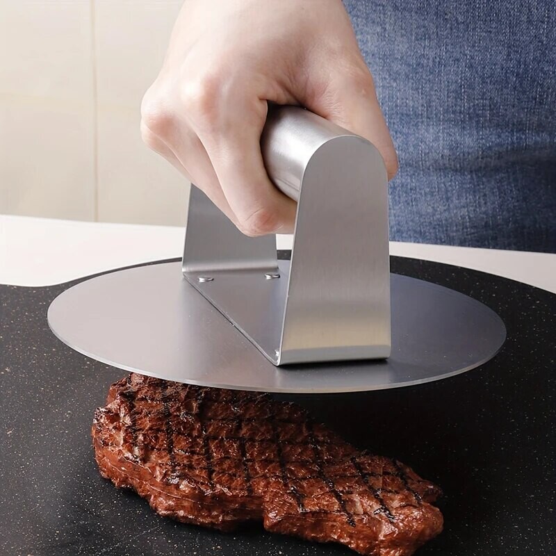 Quality Steel Smash Burger Press Grill Accessories For Flat Top Grill Hamburger Press And Squeeze Grease 1PC Round/Square