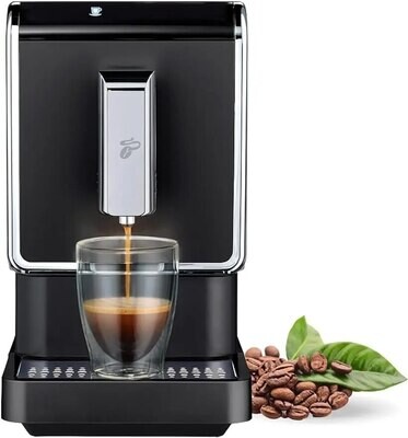Automatic Espresso Single Serve Coffee Machine - Built-in Grinder, No Coffee Pods Needed 