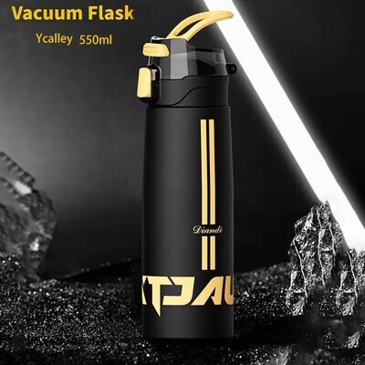 Stainless Steel Thermos Sports Outdoor Water Cup Vacuum 550ML 